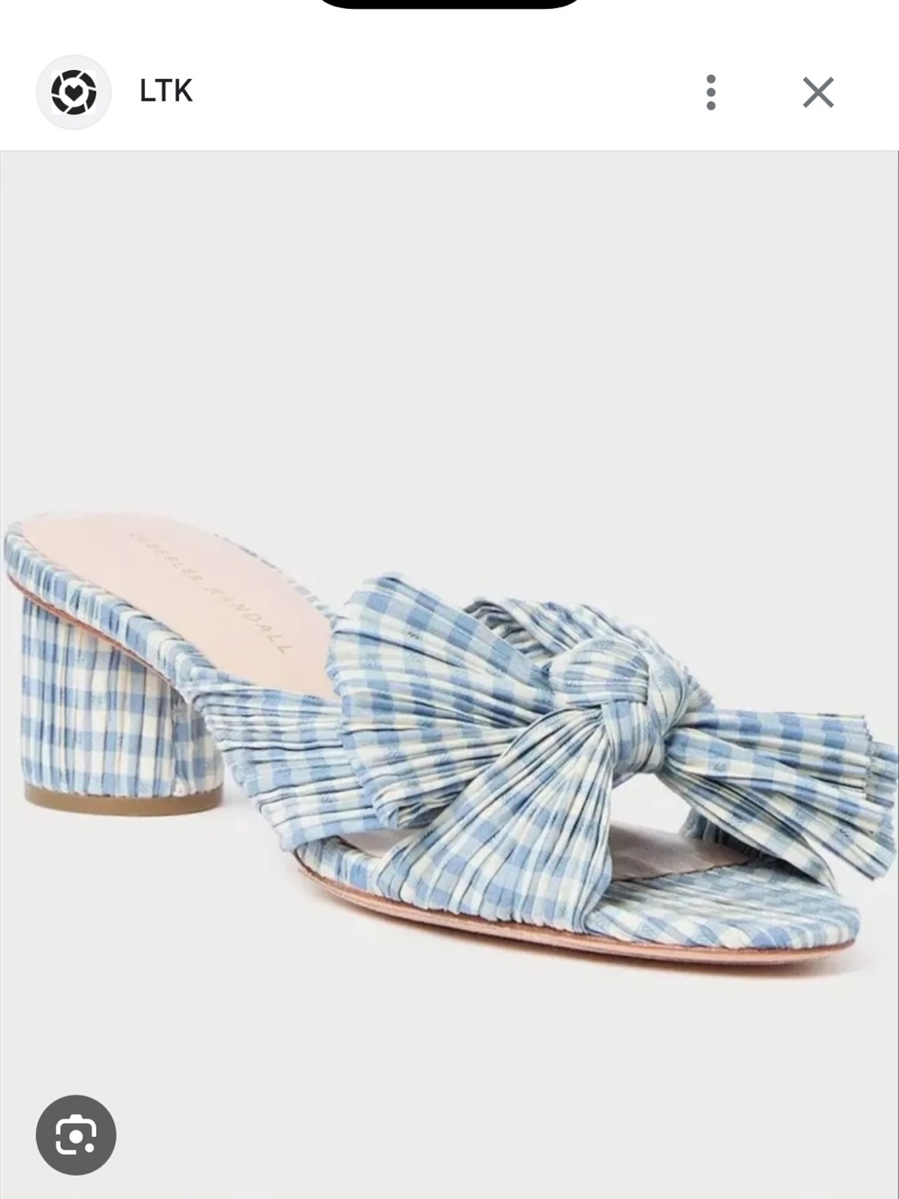 Loeffler Randall Emilia Gingham Sandals